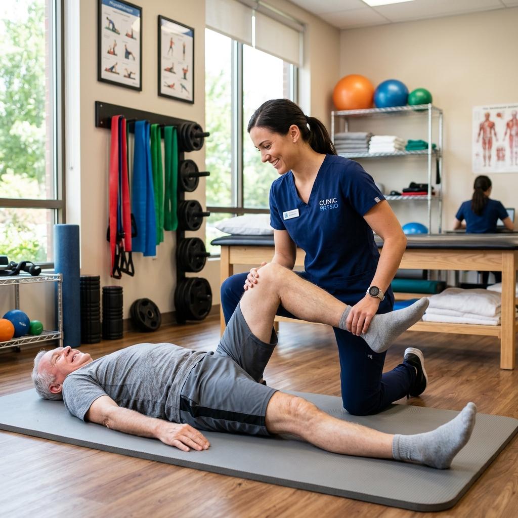Physiotherapy treatment session